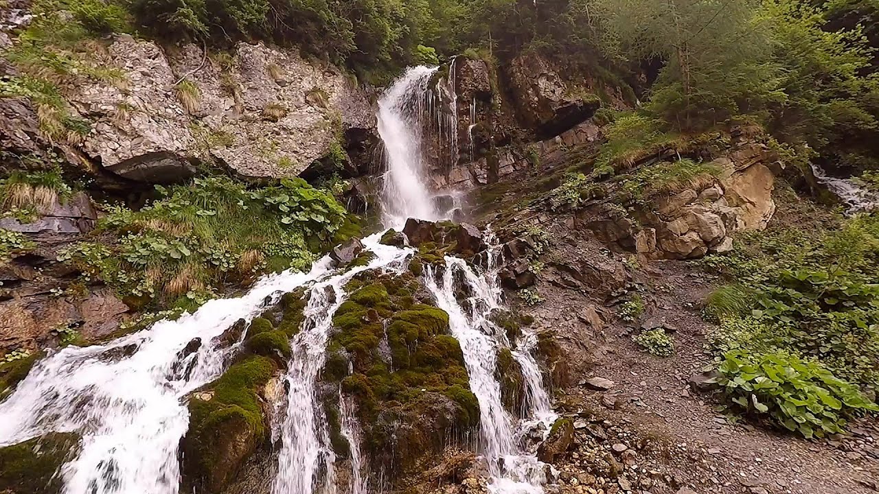 Foamy valley waterfall (Cascada Valea Spumoasa) - Bucegi Mountains